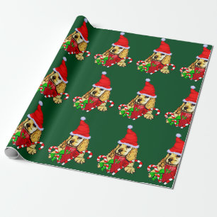 Cocker Spaniel Puppy Christmas Wrapping Paper