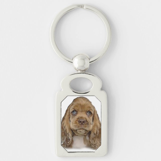 Cocker Spaniel Puppy    Key Ring (Front)