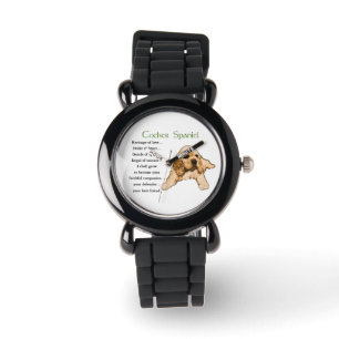 Cocker Spaniel Puppy Lovers Art Watch