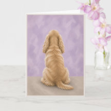 Cocker Spaniel Rainbow Bridge Sympathy Card