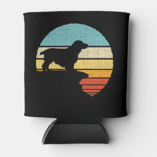  Cocker Spaniel Retro Vintage 60s 70s Dog Puppy  Can Cooler