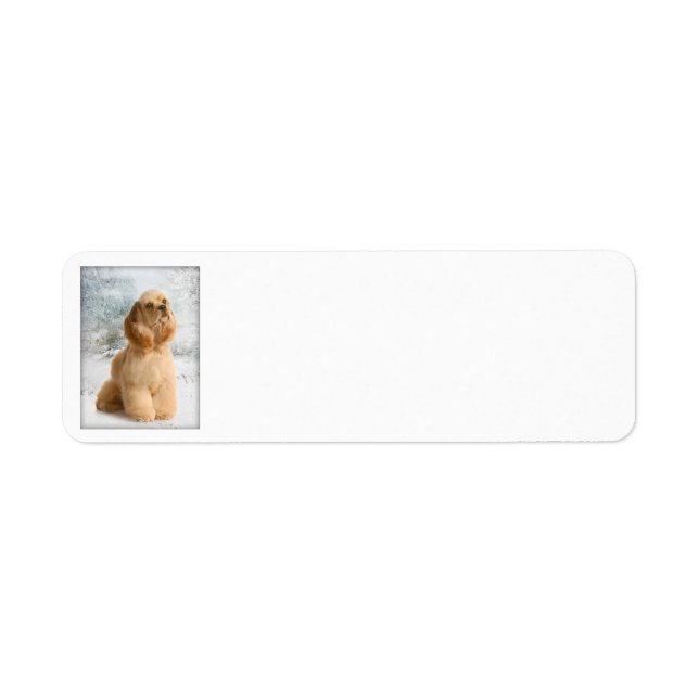 Cocker Spaniel Return Address Labels (Front)
