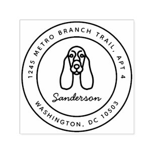 Cocker Spaniel Return Address Stamp Self-Inking