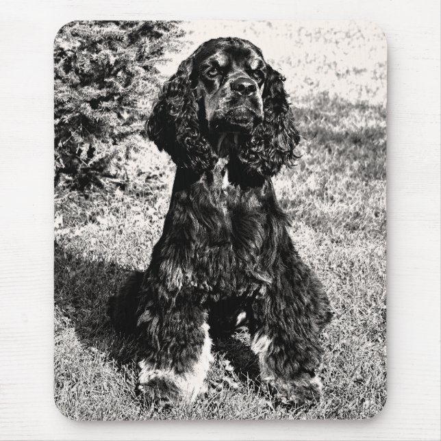 Cocker Spaniel Sketch Mouse Mat (Front)