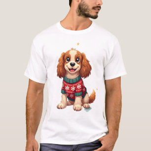 Cocker Spaniel Snowflake Glow T-Shirt