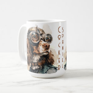 Cocker Spaniel Steampunk Dog Coffee Mug