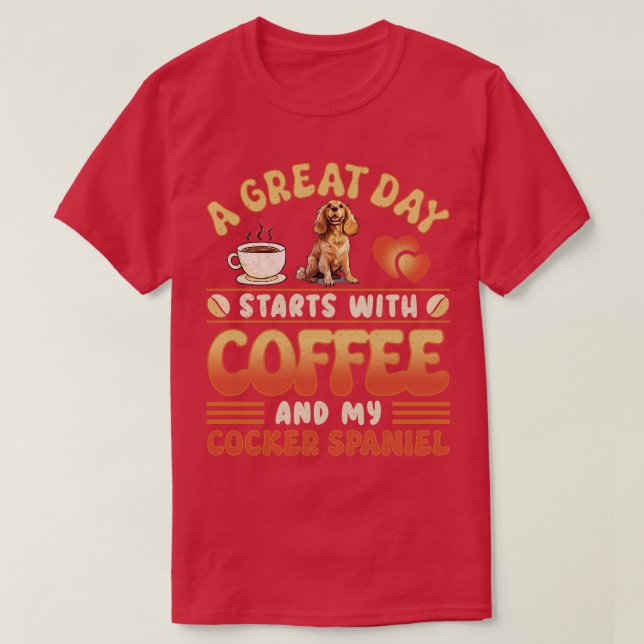 Cocker Spaniel T-Shirt (Design Front)
