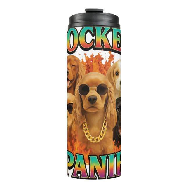 Cocker Spaniel  Thermal Tumbler (Front)