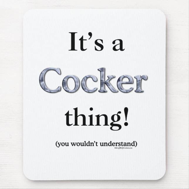 Cocker Spaniel Thing Mouse Mat (Front)