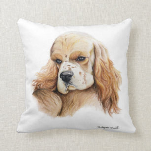 Cocker Spaniel Throw Pillow
