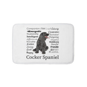 Cocker Spaniel Traits Bath Mat