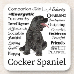 Cocker Spaniel Traits Coasters