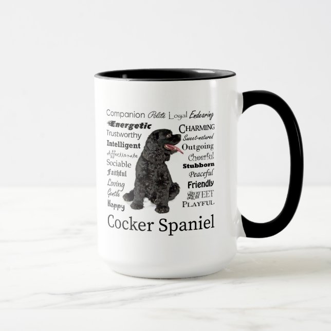 Cocker Spaniel Traits Mug (Right)