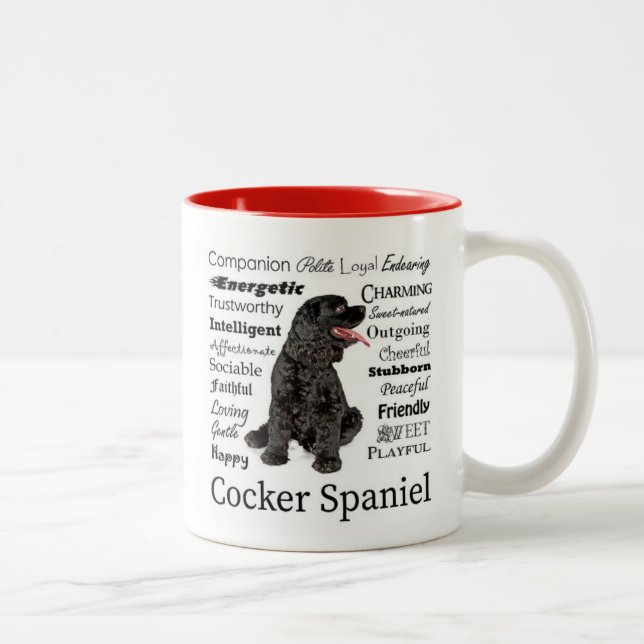 Cocker Spaniel Traits Mug (Right)