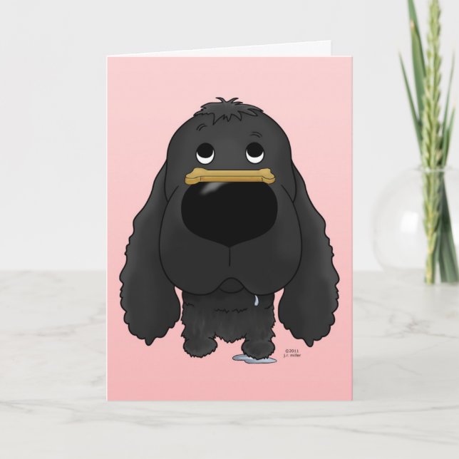 Cocker Spaniel Valentines Card (Front)