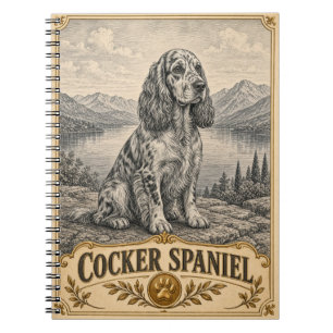 Cocker Spaniel, Vintage Heritage Dog Notebook
