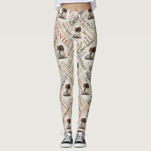 Cocker Spaniel Word Art Leggings