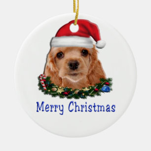 Cocker Spaniels Ceramic Tree Decoration