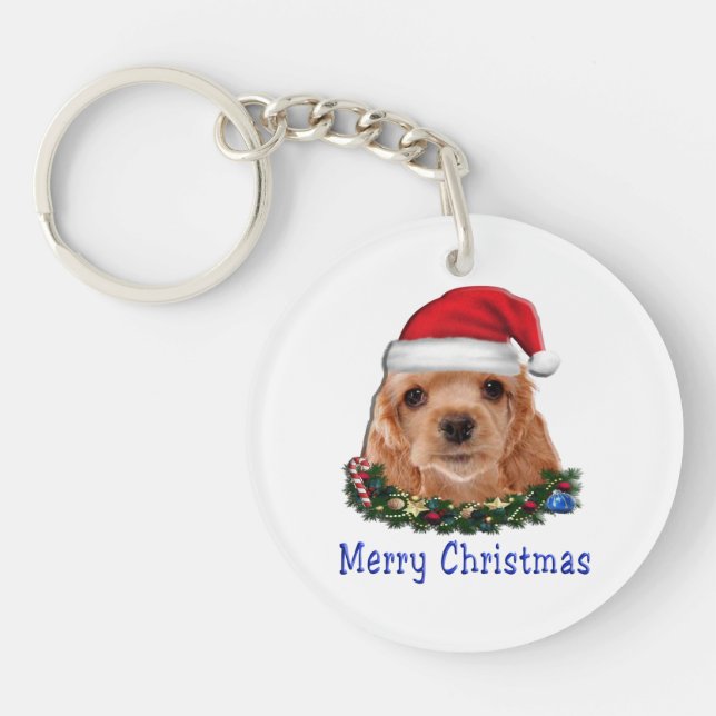 Cocker Spaniels Key Ring (Front)