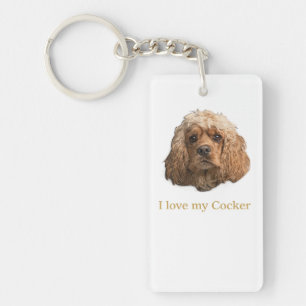 cocker spaniels key ring