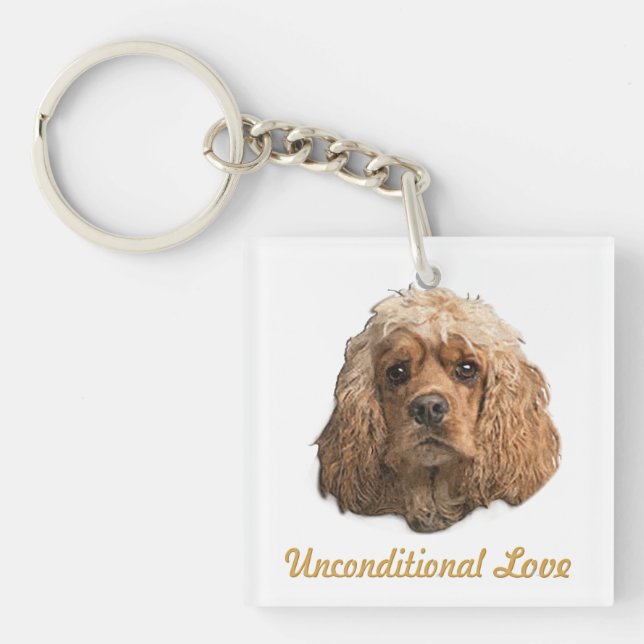 cocker Spaniels Key Ring (Front)