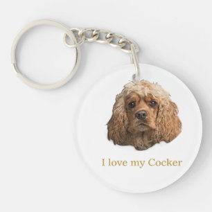 cocker Spaniels Key Ring
