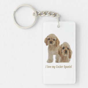 cocker spaniels key ring