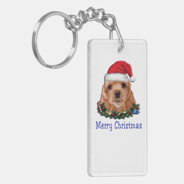 Cocker Spaniels Key Ring (Front Left)