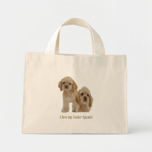 cocker spaniels mini tote bag
