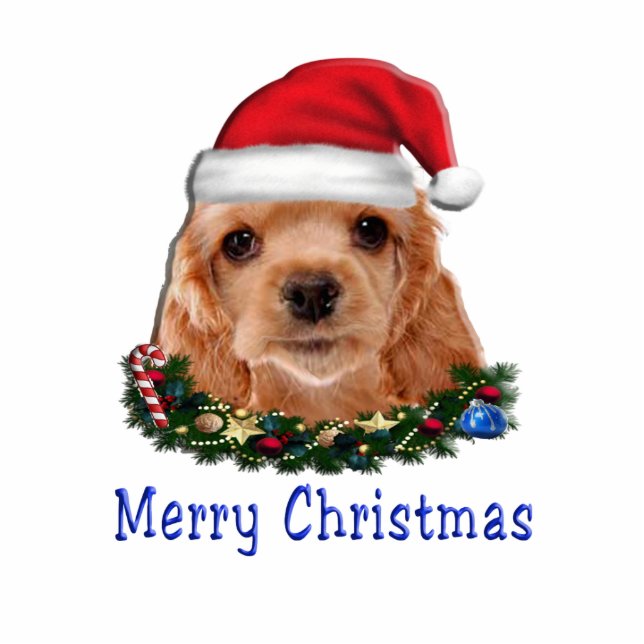 Cocker Spaniels Photo Sculpture Key Ring (Front)