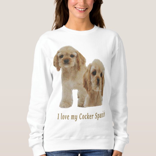 cocker spaniels sweatshirt (Front)
