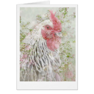 Cockeral in flowers.