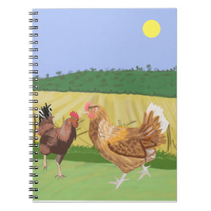 Cockerel and Chicken Notebook