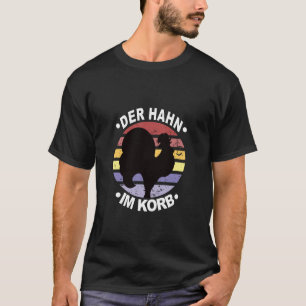 Cockerel in Basket Chicken coop Poultry Hen Chicke T-Shirt