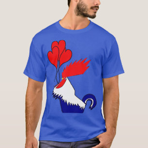 Cockerel Lover Vector Art In Bold Bright Colours T-Shirt
