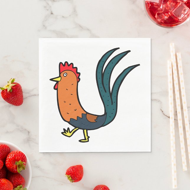 Cockerel Napkin (Creator Uploaded)