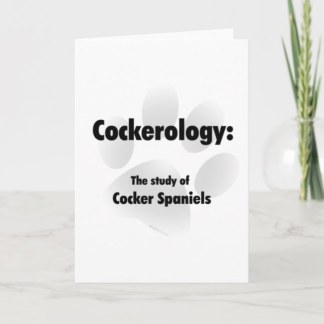 Cockerology Holiday Card (Front)