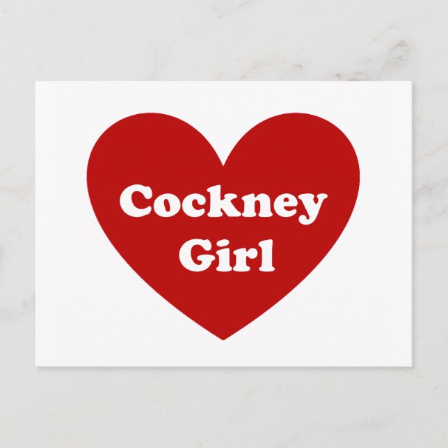 Cockney Girl Postcard (Front)