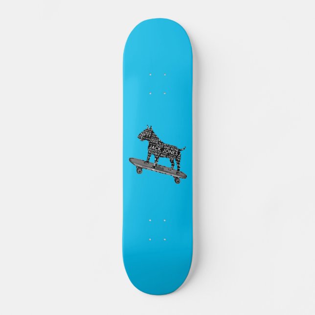 Cockney Slang Bull Terrier Skateboard (Front)