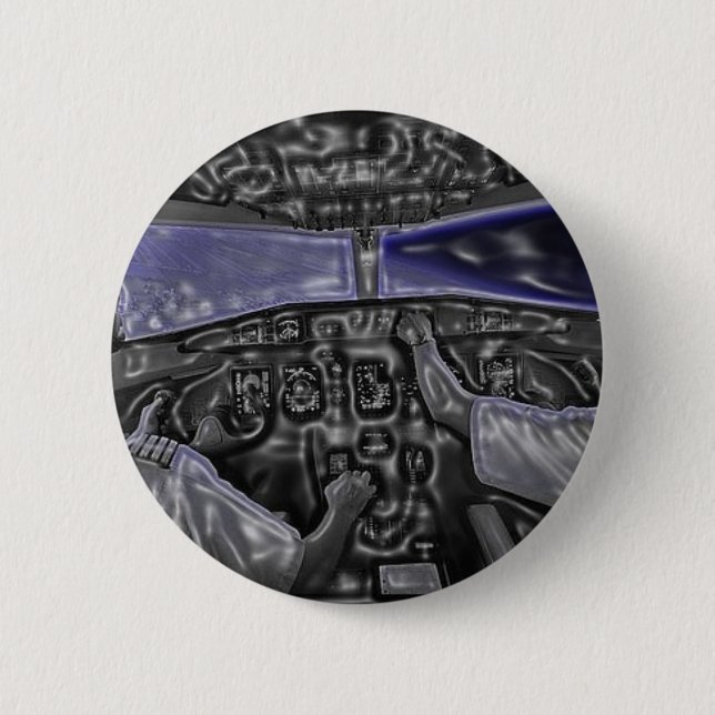Cockpit 6 Cm Round Badge (Front)