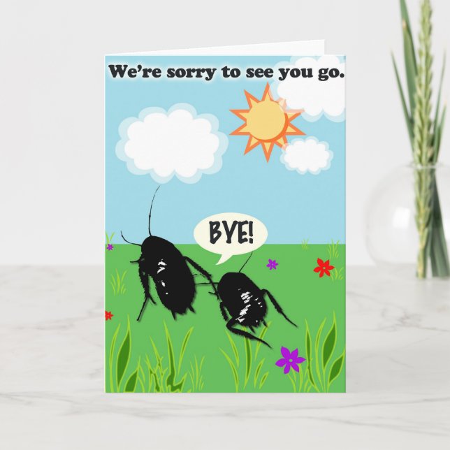 Cockroach Greeting Cards (Front)