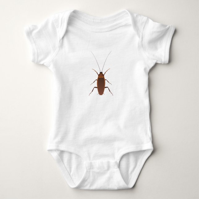 Cockroach Insect Baby Bodysuit (Front)