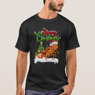 Cockroach Insects Lover Xmas Lighting Cockroach Ch T-Shirt