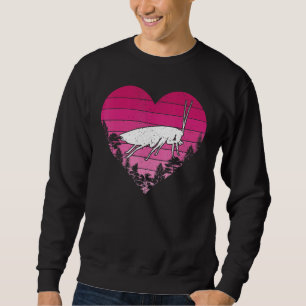 Cockroach Lover Retro Vintage Heart Cockroach Vale Sweatshirt