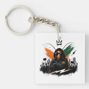 Cockroach Rebel Roach Streetwear Graphic Key Ring