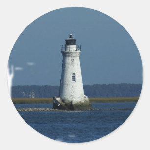 Cockspur Island Lighthouse Classic Round Sticker