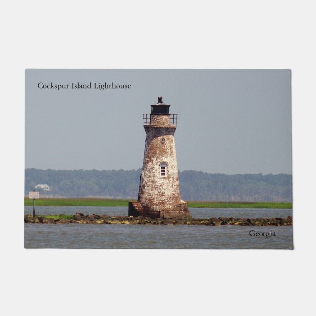 Cockspur Island Lighthouse doormat (Front)