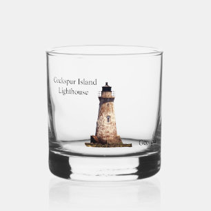 Cockspur Island Lighthouse rock glass