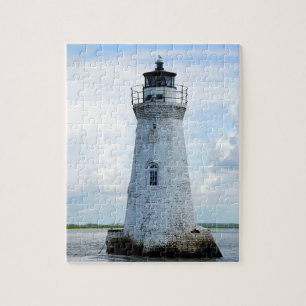 Cockspur Island Lighthouse Tybee Island, Georgia Jigsaw Puzzle