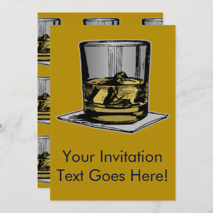 Cocktail and Napkin Design Invitation